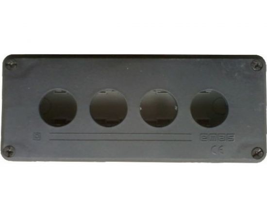 4-кнопочный корпус пост Emas черно-серый, P4BOS 