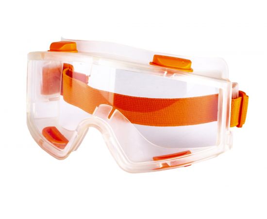 Защитные очки AMIGO Панорама, с оранжевой резинкой, 74252 
