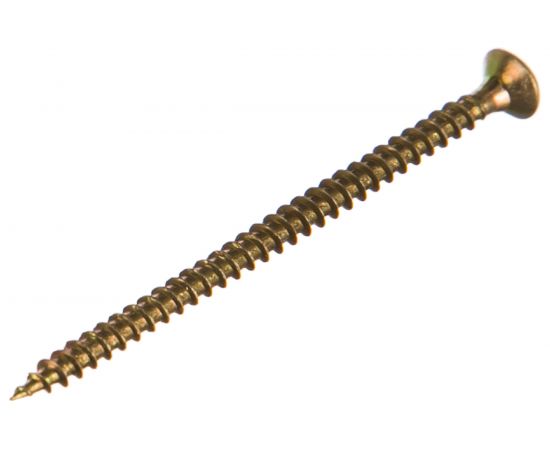 Потайной универсальный шуруп Метизный двор 3,0x50, желтый, 20 шт. 4690441018588 – изображение 2