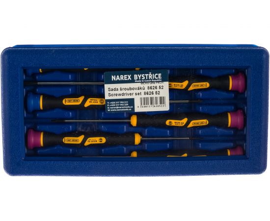 Набор часовых отверток РZ+ШЛИЦ, 6шт NAREX Micro Line Profi 862652 – изображение 2