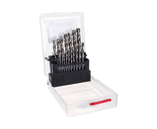 Набор сверл по металлу (19 шт; 1-10 мм; HSS-G) VERTO 60H812 – изображение 2