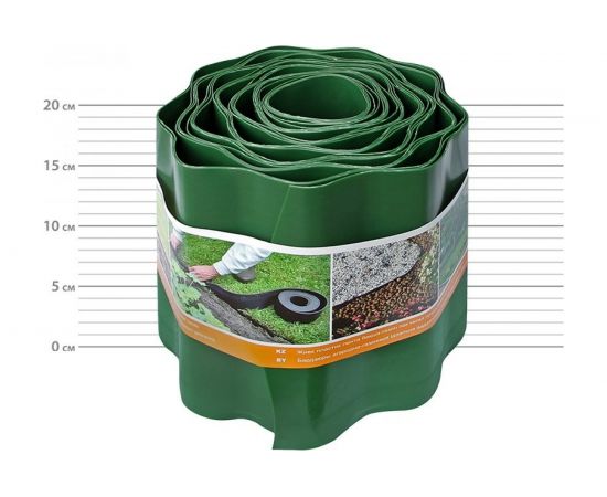 Бордюрная лента Протэкт ГОФРА, 9 м, хаки Б-20/9 х – изображение 2