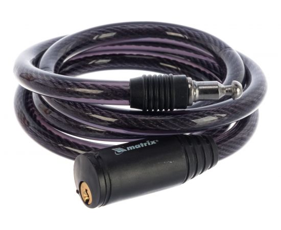 Тросовый универсальный замок MATRIX, 10 х 1200 мм 91833 – изображение 2