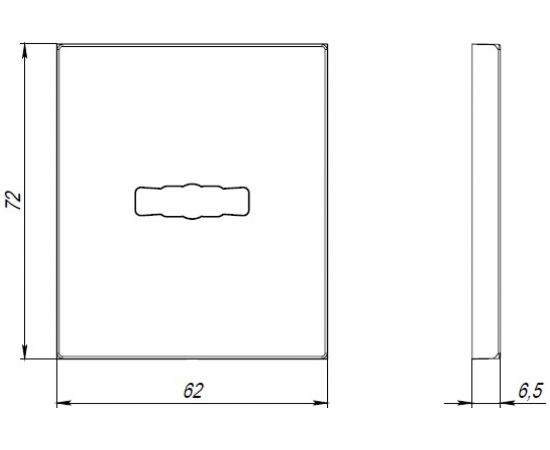 Декоративная накладка ARMADILLO на сувальдный замок PS Protector/USS CP, хром 42455 – изображение 3