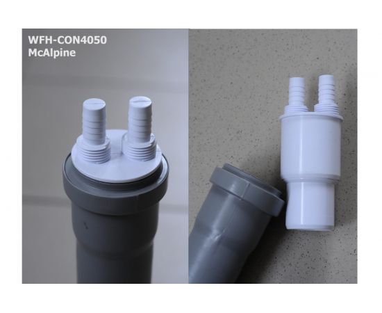Адаптер McAlpine для подключения слива, с 2-мя прямыми отводами, вход D=14 мм, 1/2""Н, WFH-CON4050 – изображение 3