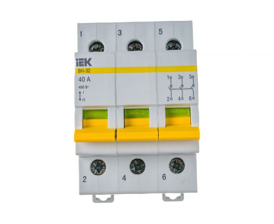 Выключатель нагрузки IEK ВН-32 40А/3П ИЭК MNV10-3-040 – изображение 3
