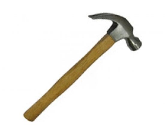 Молоток-гвоздодер с деревянной ручкой Biber ПРЕМИУМ 85381 080752 – изображение 3