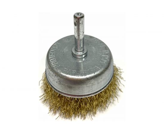 Щетка металлическая ON со шпилькой для дрели 65 мм чашка 20-02-065 