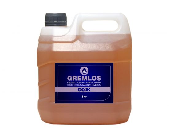 Жидкость смазочно-охлаждающая концентрат 3 кг Гремлос 4687201795001 