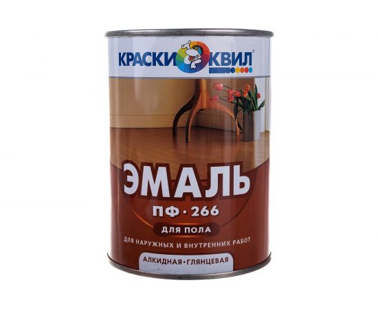 Эмаль для пола Красиво ПФ-266 красно-корич., банка 0,9 кг 4690417032297 