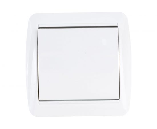 1-клавишный выключатель TDM открытой установки IP44 10А белый "Селигер" SQ1818-0001 