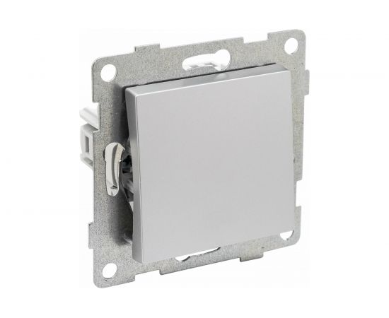 Выключатель GUSI ELECTRIC Ugra 1 клавиша, СУ, 10А, 250В, серебро С11В1-004 