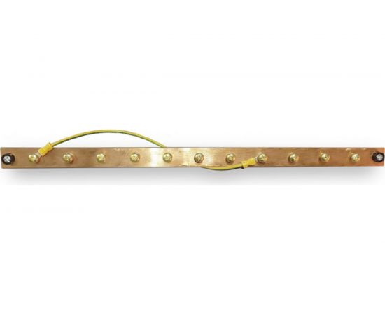 Медная шина Hyperline заземления TGRD-19, 19"", 482 мм 29826 