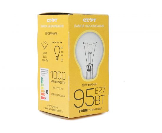 Лампа накаливания СТАРТ Б 95Вт Е27 – изображение 2