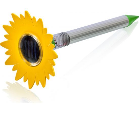 Ультразвуковой отпугиватель кротов с фонариком HELP солнечная батарея, 17x38см 80411 – изображение 2