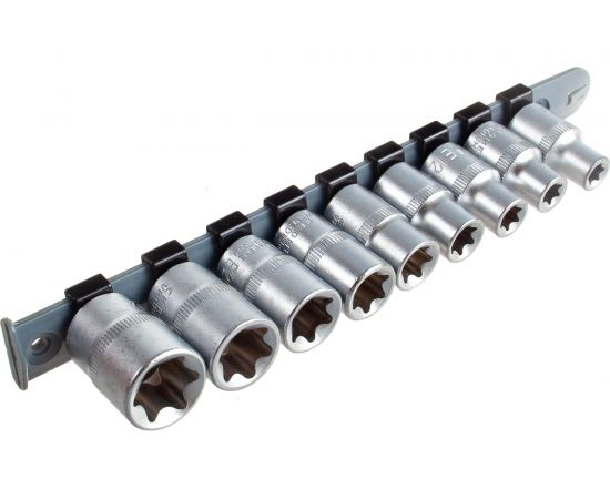 Набор головок внутренний TORX (9 пр; Е10-24; 1/2"") СЕРВИС КЛЮЧ 76600 – изображение 2