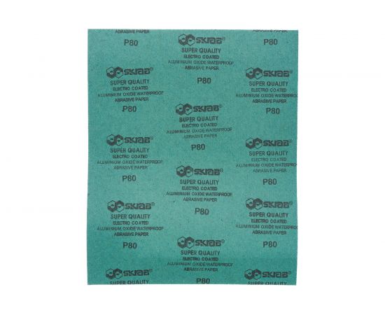 Бумага абразивная влагостойкая (10 листов; 230х280 мм; P80) SKRAB 35721 – изображение 2