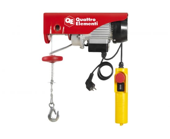 Электрическая таль QUATTRO ELEMENTI TL-250 550 Вт, 125/250 кг, трос 12 м, блок полиспаст в компл. 793-688 – изображение 3