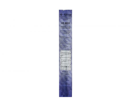 Карниз для ванной Vidage телескопический, цвет: белый, длина 70-120 см 1305010 – изображение 3