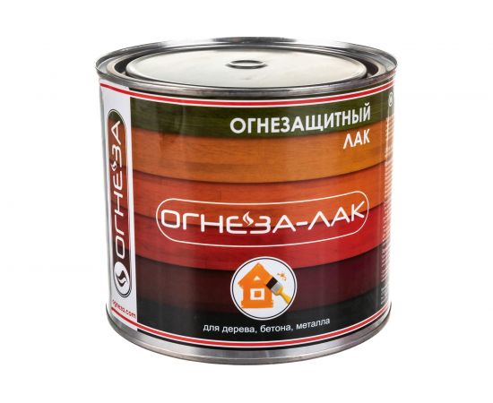 Огнезащитный акриловый лак для древесины и материалов из неё ОГНЕЗА-ЛАК-ОД глянцевый 105057 – изображение 3