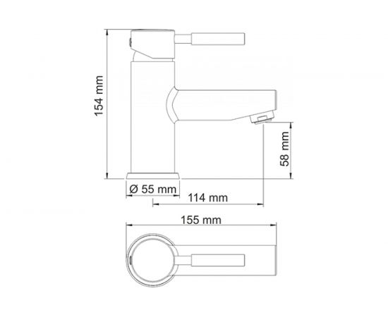 Смеситель для умывальника WasserKRAFT Main 4103 – изображение 3