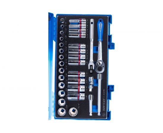 Набор торцевых головок с принадлежностями 3/8"" KING TONY двенадцатигранные, 1/4""-15/16"" мм, 32 3032SRV – изображение 4