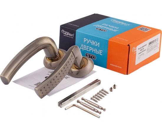 Дверная ручка НОРА-М 96А AL ст.бронза 15309 – изображение 4