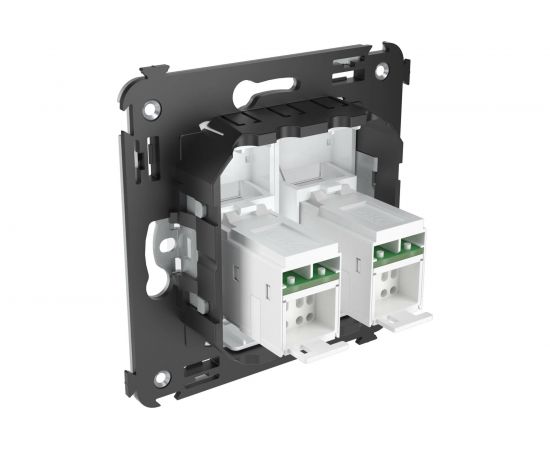 Двойная розетка DKC, Avanti, Белое облако, RJ45, в стену, категория 6 4400294 – изображение 4