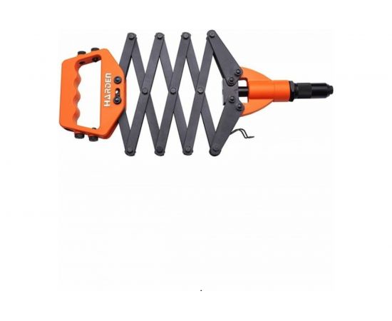 Заклепочник Harden 800 мм, гармошка, усиленный, CR-MO, заклепки 3,2-4,0-4,8-6,4 мм 610114 – изображение 5