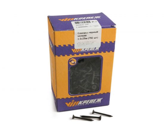 Саморез по металлу VIPКрепеж черный 3,5х25 м 460 шт 40004 VIPL – изображение 6
