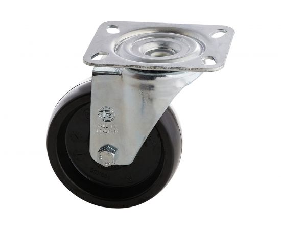 Колесо с вращающейся опорой и пластиной крепления (100 мм; 200 кг) Tellure rota 067150 – изображение 7