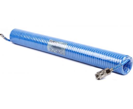 Шланг воздушный полиуретановый, спиральный 5x8 мм, 12 м KraftWell KRW-HC050812 