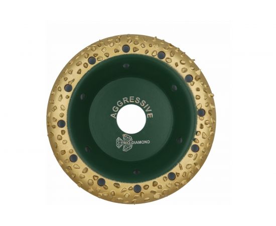 Чашка по дереву круглая Grand шаг 1 Aggressive 125 мм TRIO-DIAMOND 390101 