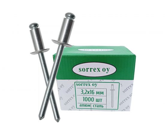 Заклепка Sorrex AL/ST-3.2Х16 1000 шт. 2ASD 32160 