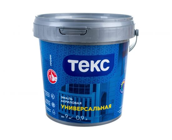 Универсальная акриловая эмаль ТЕКС Профи (глянцевая; база A; 0.9 л) 52470 