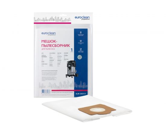 Мешок-пылесборник синтетический для пылесосов (до 36 л) EURO Clean EUR-3031 