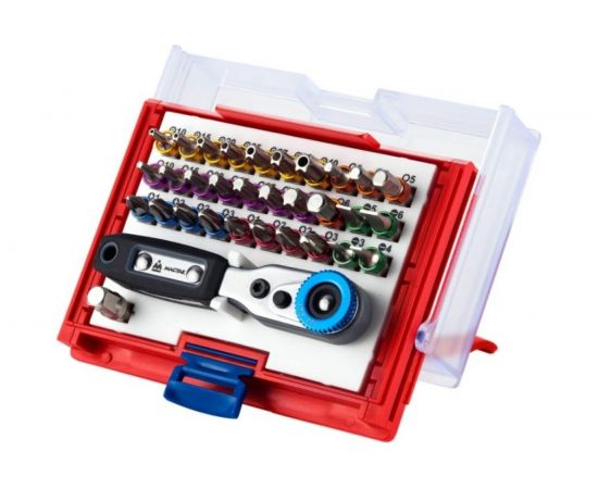 Набор вставок бит 1/4, TORX, HEX, PZ, PH, SLOT, 33 предмета МАСТАК 058-10033C 