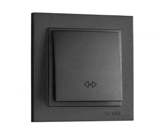 Одноклавишный перекрестный выключатель MONO ELECTRIC DESPINA графит 102-202025-112 