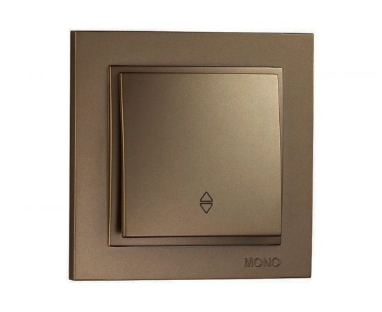 Одноклавишный проходной выключатель MONO ELECTRIC Despina, бронза 102-232325-109 