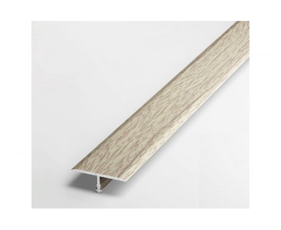 Порог т-образный алюминиевый (26 мм; 2.7 м; декоративный; дуб беленый) Лука УТ000038772 