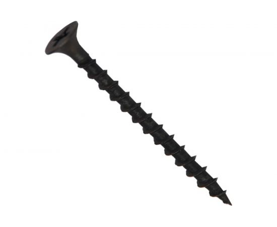 Саморез по дереву для ГКЛ Метизный двор 3,5х35, крупная резьба, оксидированный уп. 1 кг 4690441020666 