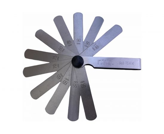 Набор щупов ГТО №3 75 мм, 0,50мм-1мм, 11 пластин FG307501001 