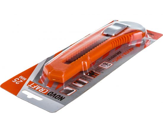 Нож NOVOCRAFT АКУЛА-light 25 мм, PE корпус, 12/144, блистер JSHL025121 – изображение 2