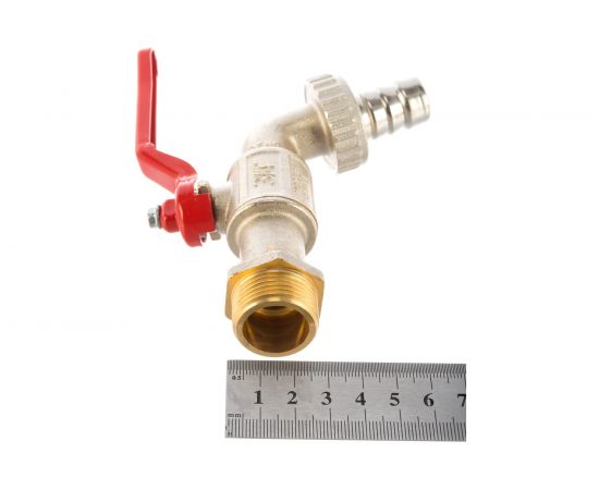 Сливной шаровой кран ITAP со штуцером рычаг 3/4" /6/72/ 132/3/4 1320034 – изображение 2