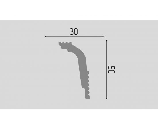 Карниз П08 Де-Багет 30/50 – изображение 2