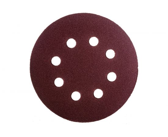 Круг шлифовальный (5 шт; 125 мм; P180; 8 отв.) MOS 39838М – изображение 2