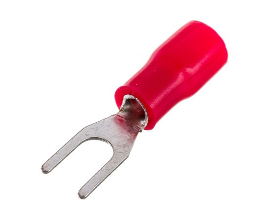 Вилочный изолированный наконечник REXANT 3.2мм 0.5-1.5кв.мм красный 08-0111 – изображение 2