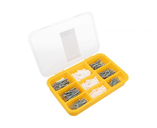 Набор саморезов и дюбелей kranz 260 шт. KR-01-3101-01 – изображение 3
