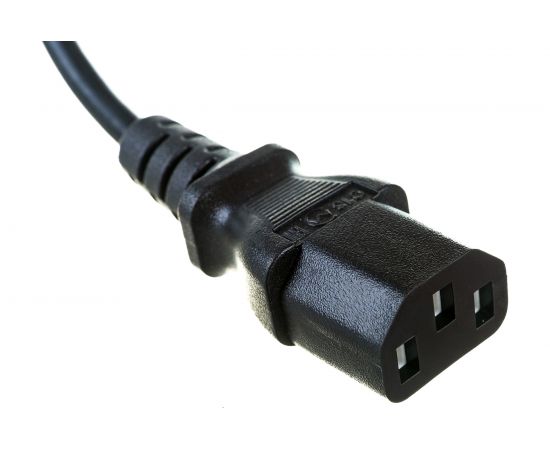 Кабель питания Hyperline PWC-IEC13-IEC14-1.0-BK монитор-компьютер IEC 320 C13 - IEC 320 C14 43793 – изображение 3