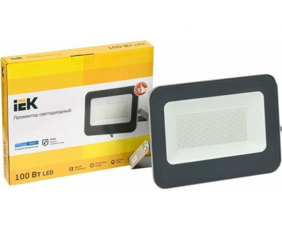 Светодиодный прожектор IEK СДО 07-100, серый, IP65 LPDO701-100-K03 – изображение 3